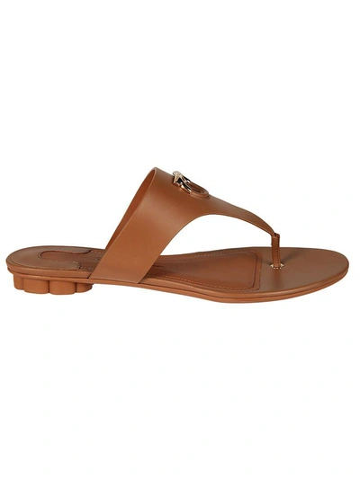 Shop Ferragamo Nfola Sandals In Leather