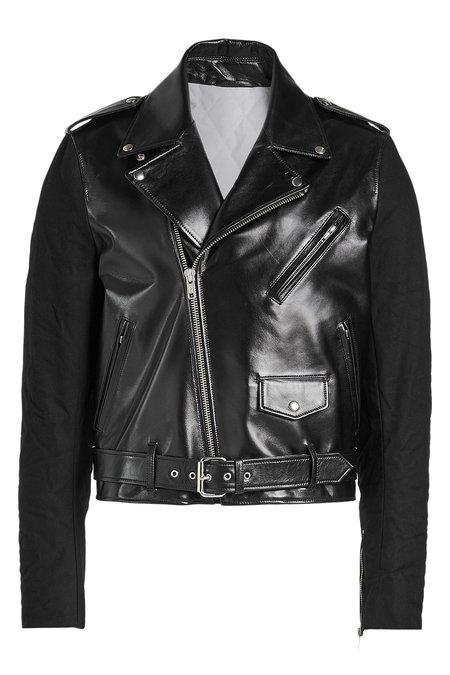 leather biker jacket calvin klein