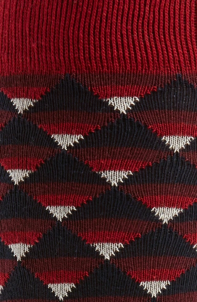 Shop Ted Baker Geo Pattern Socks In Dark Red