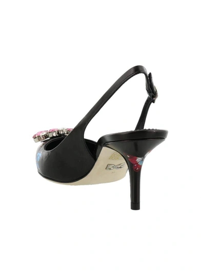 Shop Dolce & Gabbana Bellucci Sling Back In Black