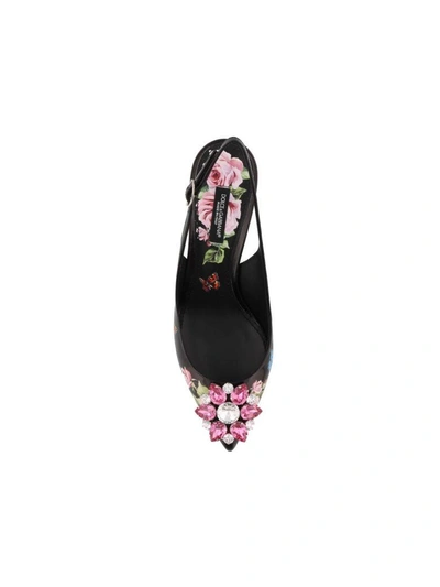 Shop Dolce & Gabbana Bellucci Sling Back In Black