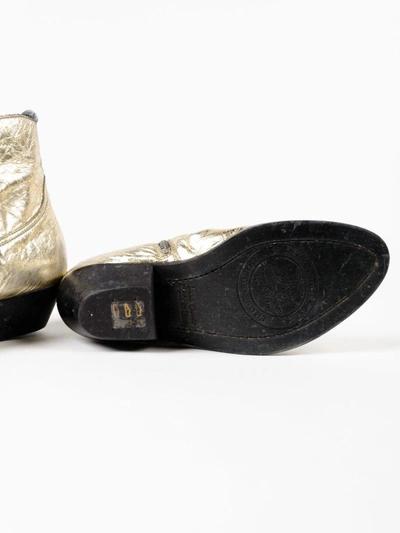 Shop Golden Goose Young Boots In Gold And Silver