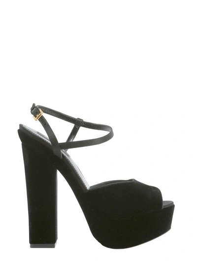 Shop Dsquared2 Ziggy Sandals In Nero