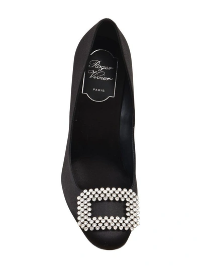 Shop Roger Vivier 10cm Vertigo Pumps In Black