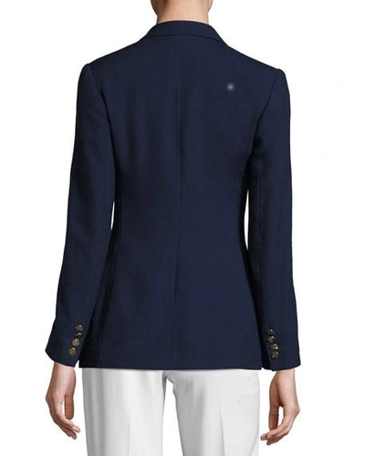 Polo Ralph Lauren Double-breasted Notched Blazer In Blue