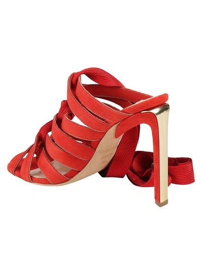 Shop Giorgio Armani Sandals In Geranio+oro