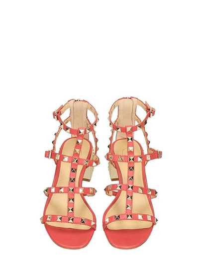 Shop Ash Rolls Studs Sandals In Red