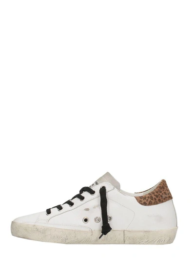 Shop Golden Goose Superstar White Sneakers