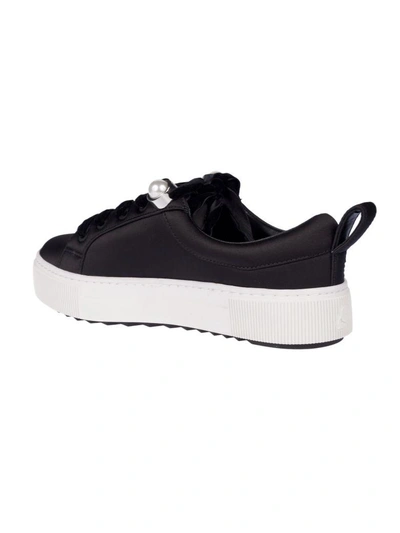 Shop Karl Lagerfeld Lace-up Platform Sneakers In Black