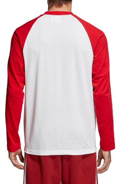 Adidas Originals Adidas Men's Originals Colorblocked Long-sleeve T-shirt In  Red | ModeSens