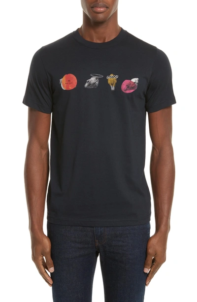 Shop Ps By Paul Smith Mini Skulls Graphic T-shirt In Blue