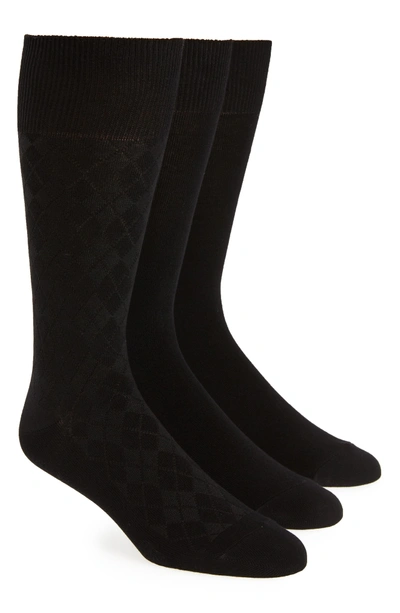 Calvin Klein 3-pack Casual Socks In Black