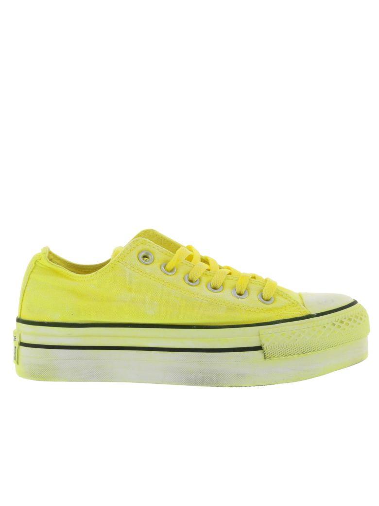 yellow converse platform