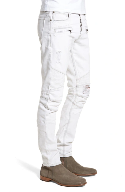 Shop Hudson Blinder Biker Skinny Fit Moto Jeans In Extracted White