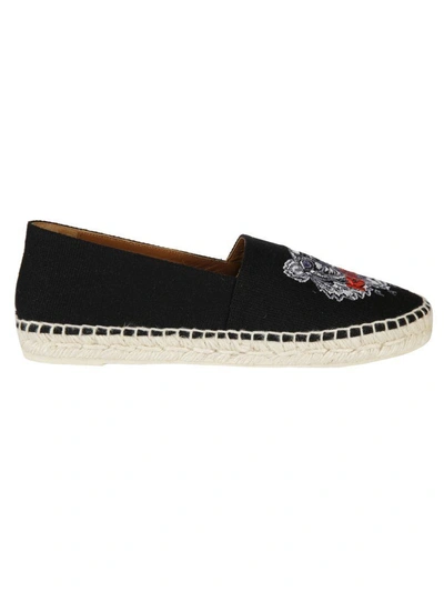 Shop Kenzo Tiger Espadrillas In Black