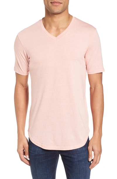 Shop Goodlife Scallop Triblend V-neck T-shirt In Rose