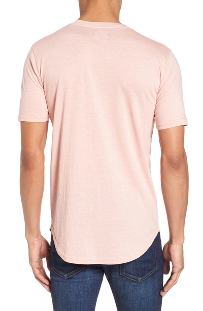 Shop Goodlife Scallop Triblend V-neck T-shirt In Rose