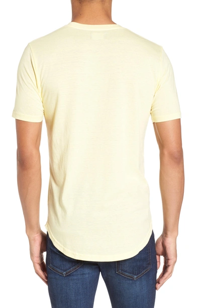 Shop Goodlife Scallop Triblend V-neck T-shirt In Popcorn
