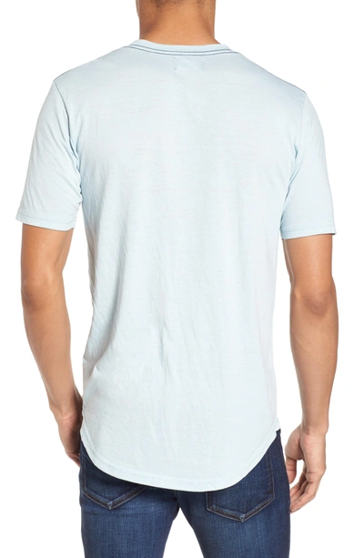 Shop Goodlife Scallop Triblend V-neck T-shirt In Dream Blue