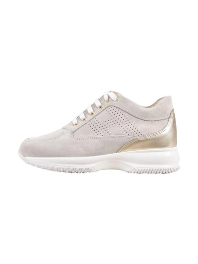 Shop Hogan Suede Sneaker In Ice