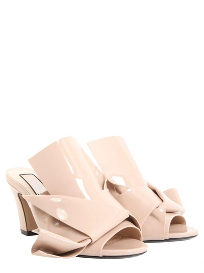Shop N°21 Bow Mules In Cipria
