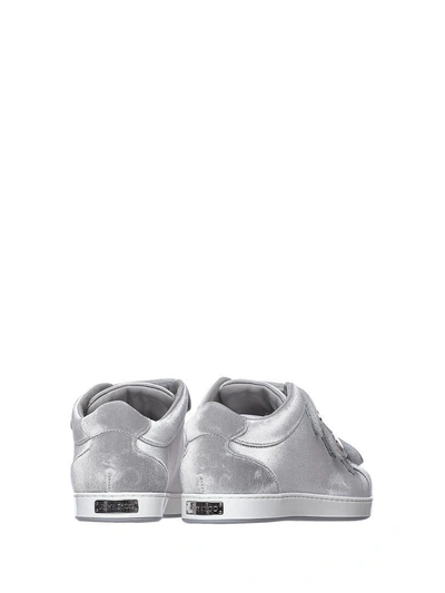 Shop Jimmy Choo Ny Sneakers Trainer Silver In Argento