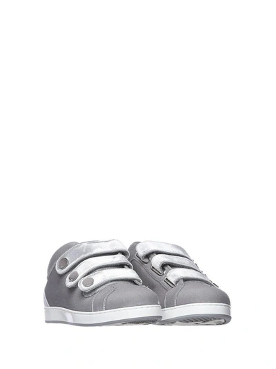 Shop Jimmy Choo Ny Sneakers Trainer Silver In Argento