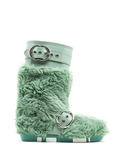 Shop Miu Miu Boots In Green