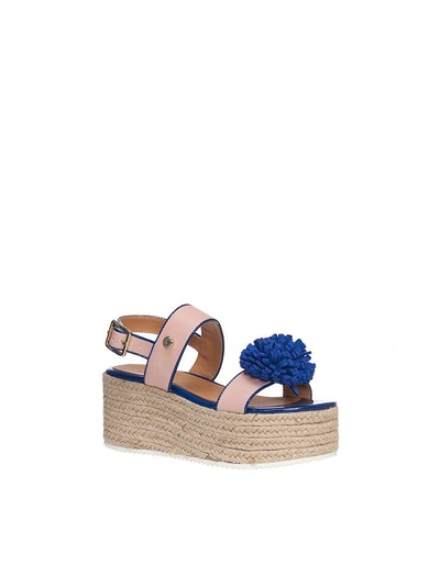 Shop Moschino Ja16107i15id Sandals In Rosa/bluette