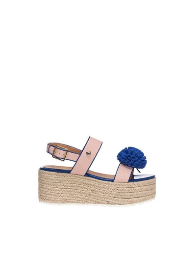 Shop Moschino Ja16107i15id Sandals In Rosa/bluette