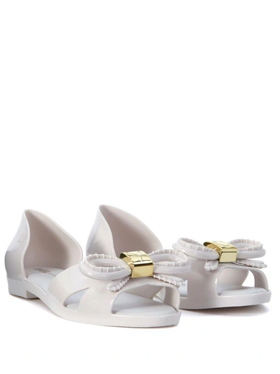 Shop Melissa Seduction + Vitorino Campos White Sandal In Bianco