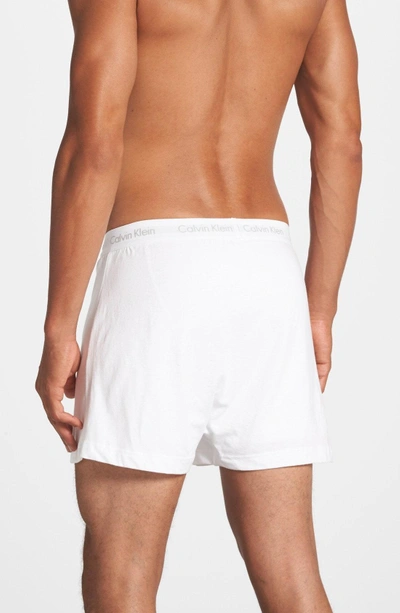 Shop Calvin Klein 3-pack Cotton Boxers In White