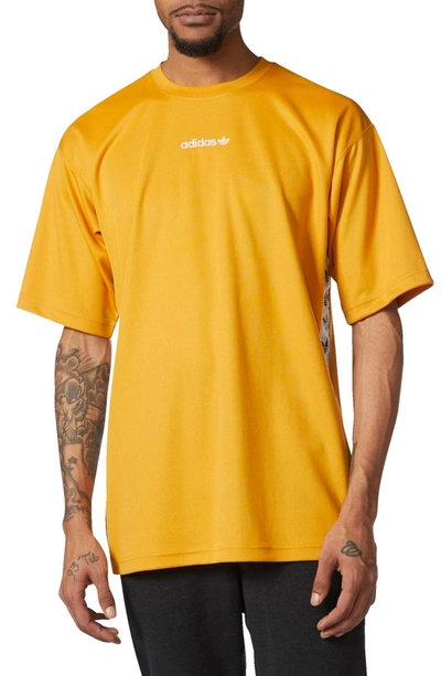 Adidas Originals Tape T-shirt In Tactile Yellow/ | ModeSens