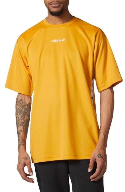 Adidas Originals Tnt Tape T-shirt In Tactile Yellow/ White | ModeSens