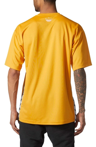 Adidas Originals Tnt Tape T-shirt In Tactile Yellow/ White | ModeSens