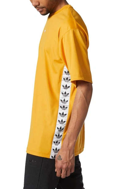 Adidas Originals Tnt Tape T-shirt In Tactile Yellow/ White | ModeSens