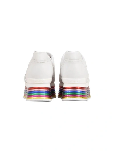Shop Hogan Maxi H222 Sneaker In Bianco-multicolor
