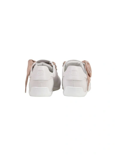 Shop Roger Vivier 1cm Embossed Sneakers In White