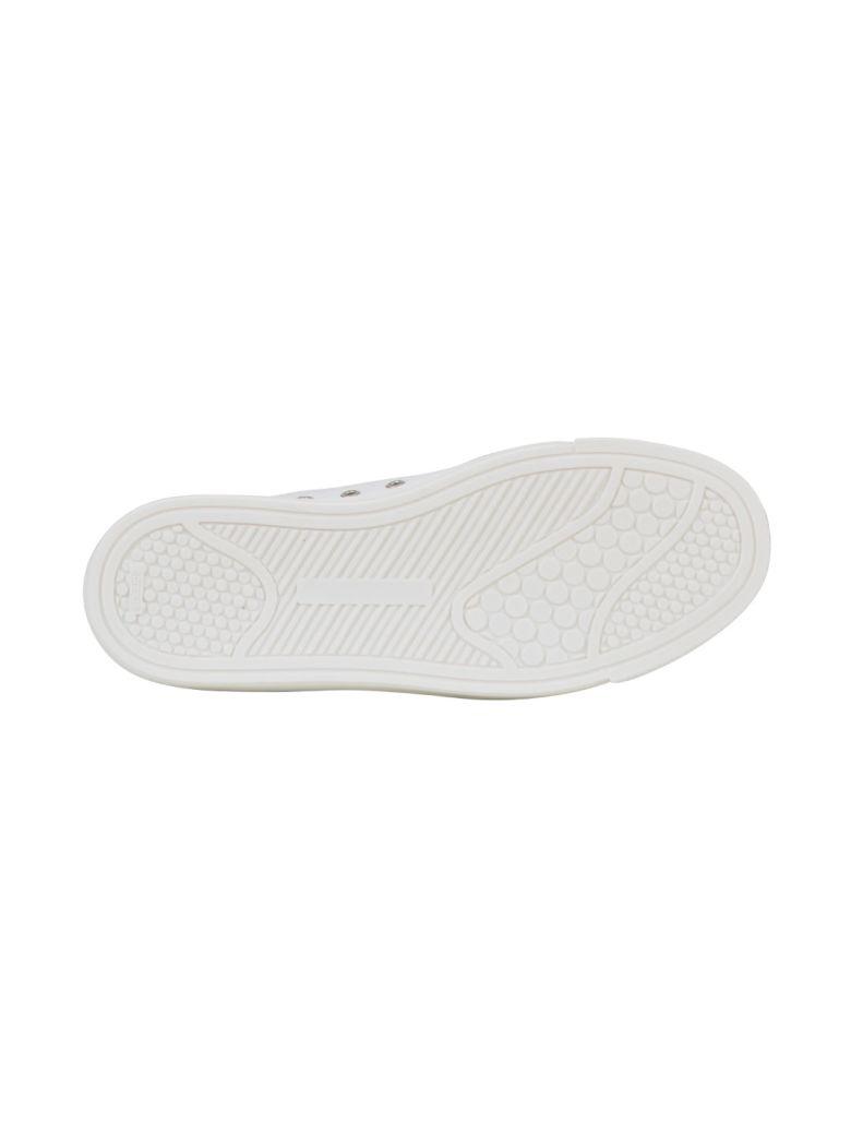 Anya Hindmarch Smiley Wink Leather Sneakers In White