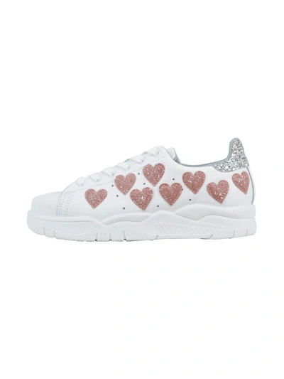 Shop Chiara Ferragni Heart Sneaker In White