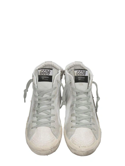 Shop Golden Goose Slide In White Leather Sneakers