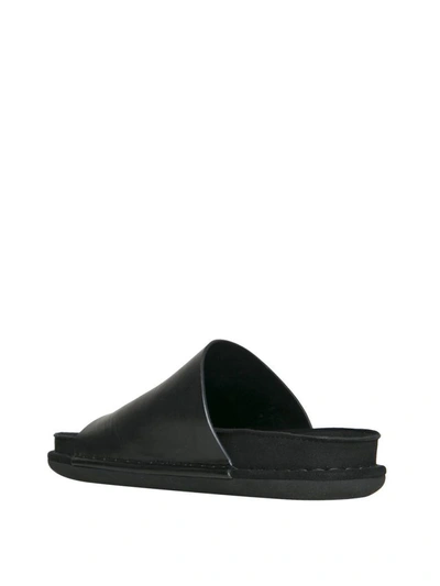 Shop Ann Demeulemeester Leather And Suede Sandals In Nero