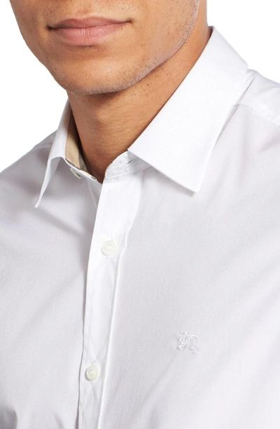 Shop Burberry Cambridge Aboyd Sport Shirt In White