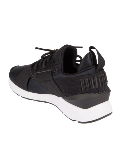 Shop Puma Muse X-strap Sneakers In Black