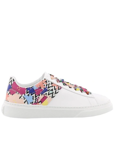 Shop Hogan H365 Sneakers In White Multicolor