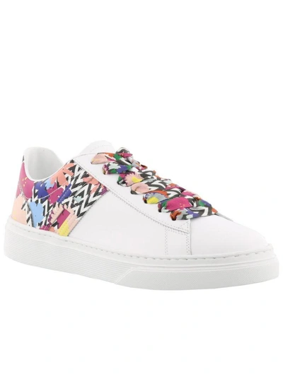 Shop Hogan H365 Sneakers In White Multicolor