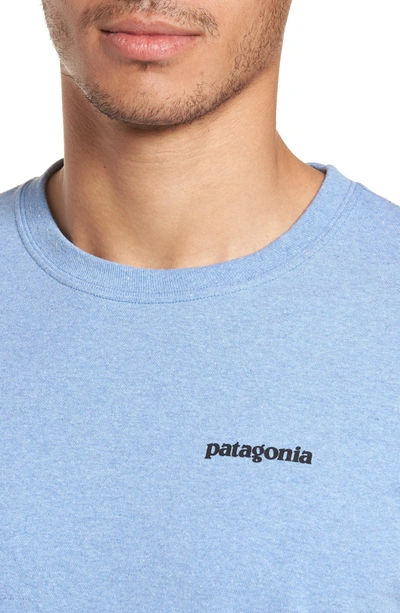 Shop Patagonia Responsibili-tee Long Sleeve T-shirt In Railroad Blue