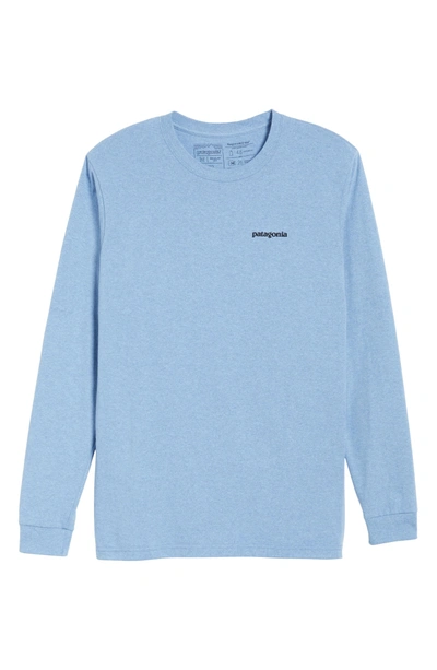 Shop Patagonia Responsibili-tee Long Sleeve T-shirt In Railroad Blue