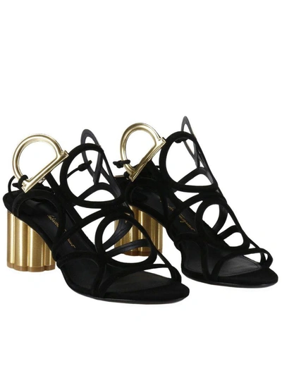 Shop Ferragamo Heeled Sandals Shoes Women Salvatore  In Black