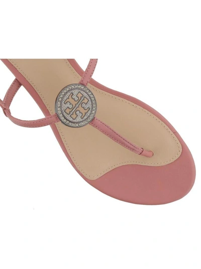 Shop Tory Burch Liana Sandals In Pink Magnolia
